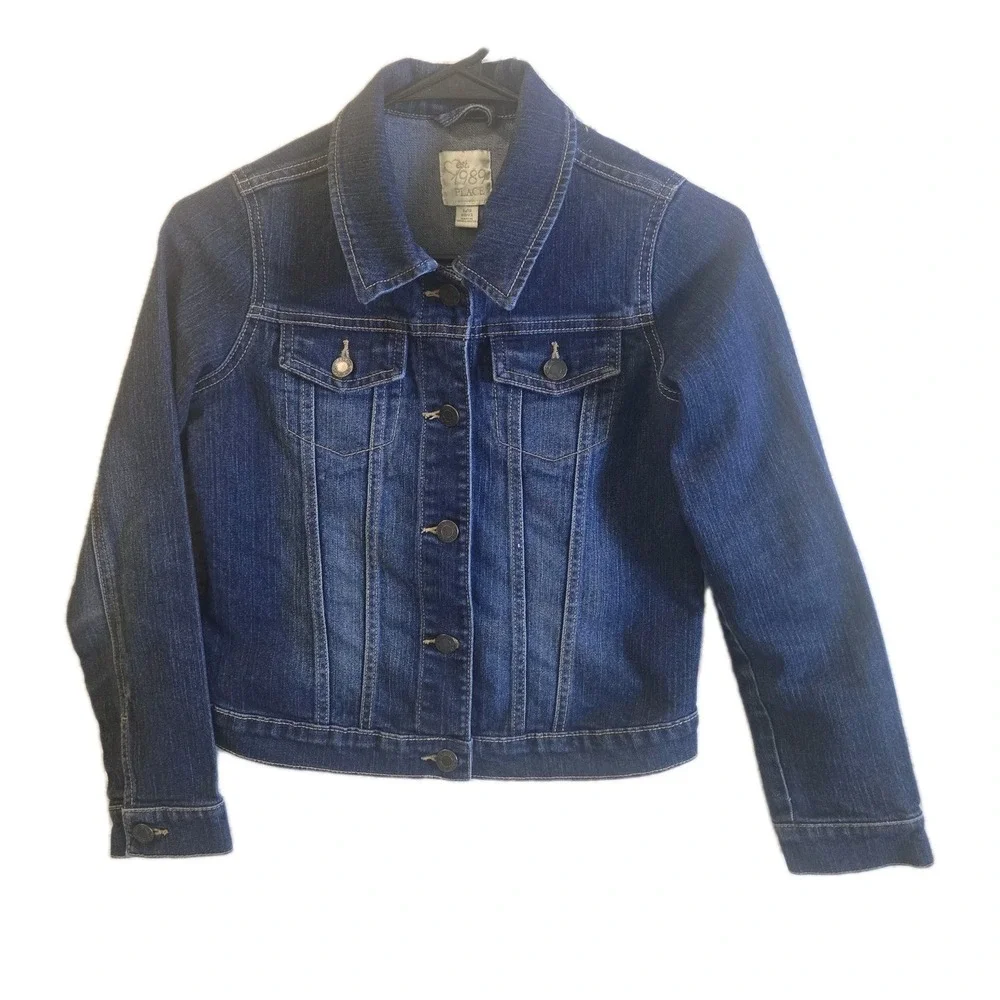 Girls Denim Jacket Lot of 2 The Children's Place Size Large 10/12 Blue Jean